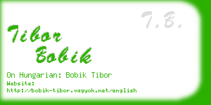 tibor bobik business card